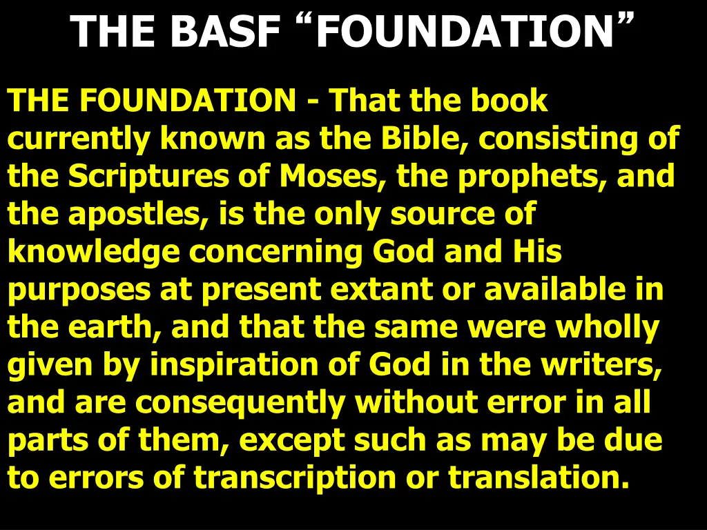 the basf foundation