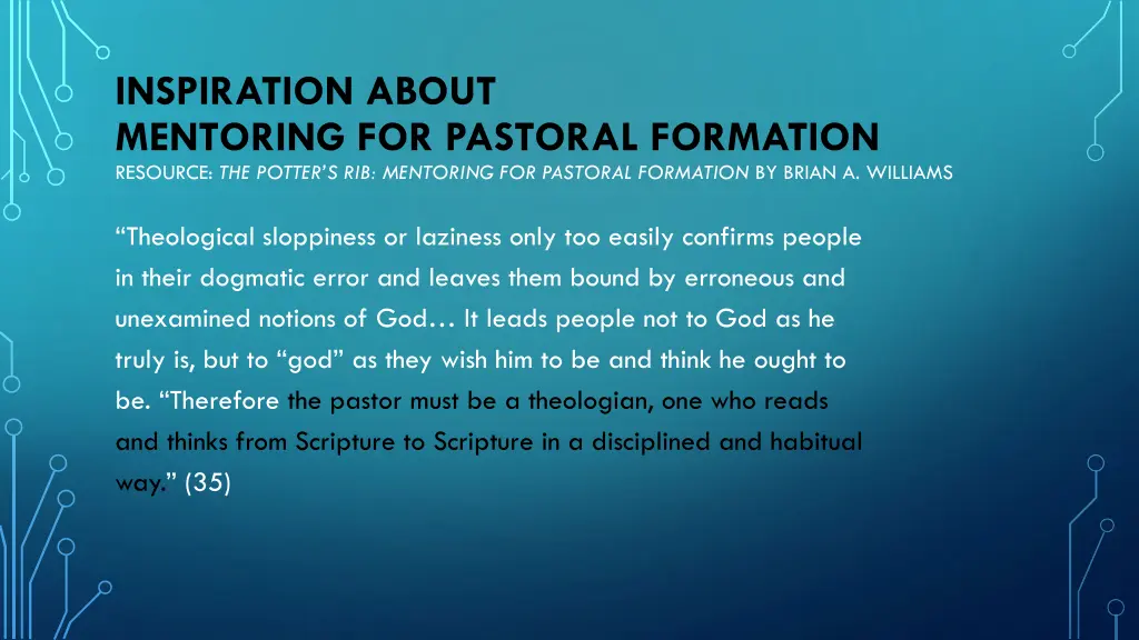 inspiration about mentoring for pastoral 16