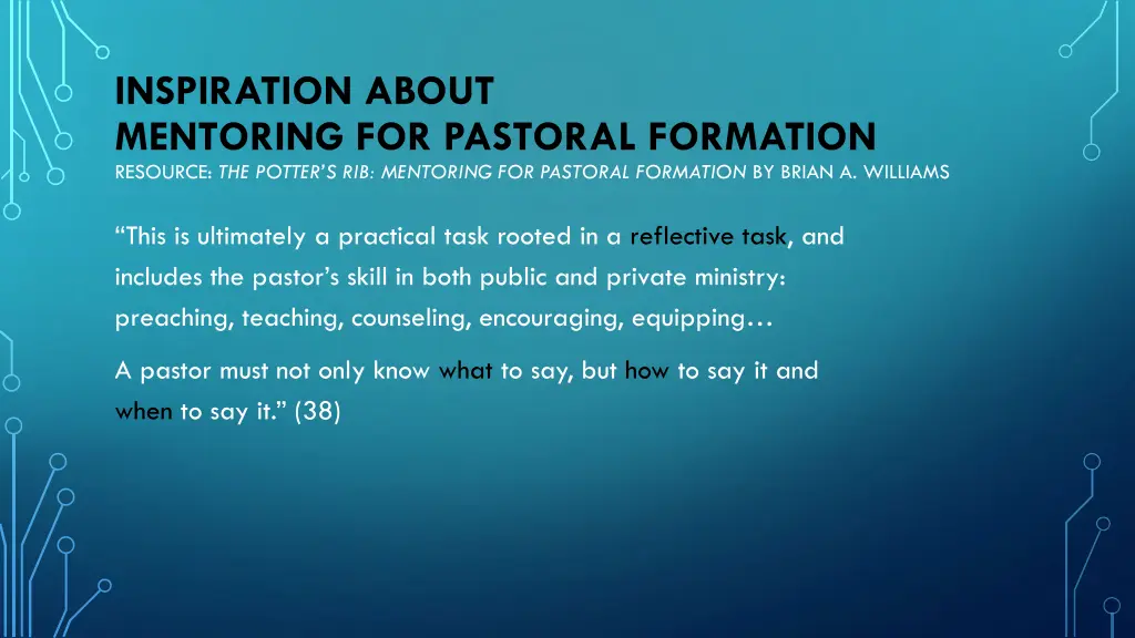 inspiration about mentoring for pastoral 18