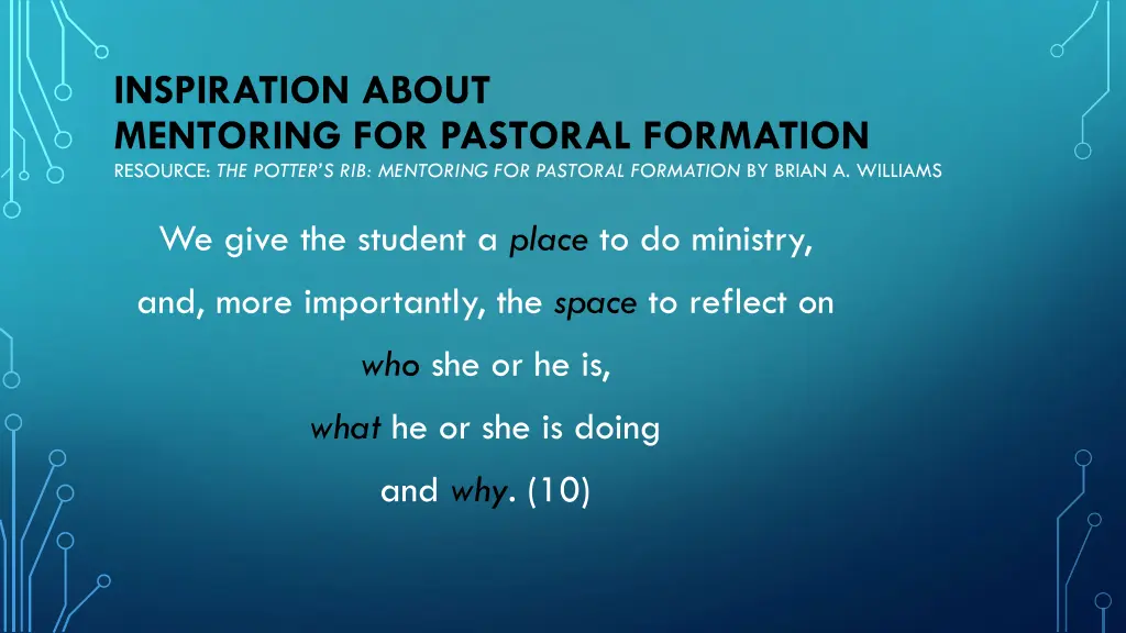 inspiration about mentoring for pastoral 2