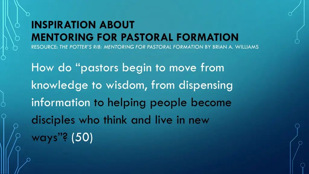 inspiration about mentoring for pastoral 20