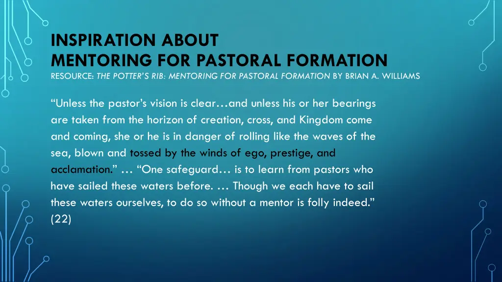 inspiration about mentoring for pastoral 7