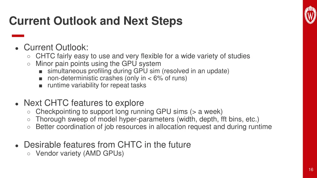 current outlook and next steps