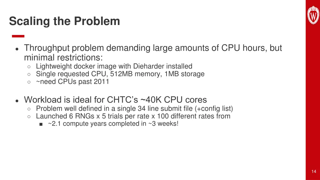 scaling the problem