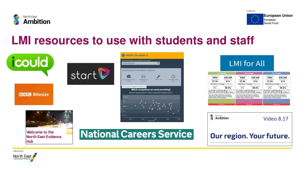 lmi resources to use with students and staff