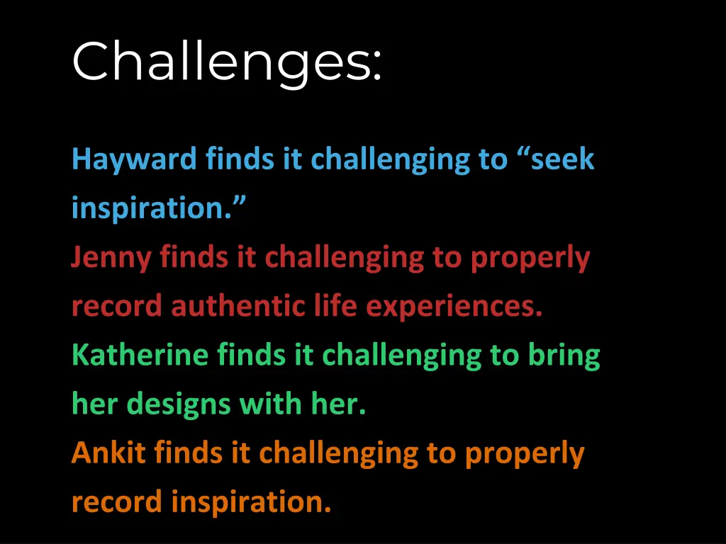 challenges