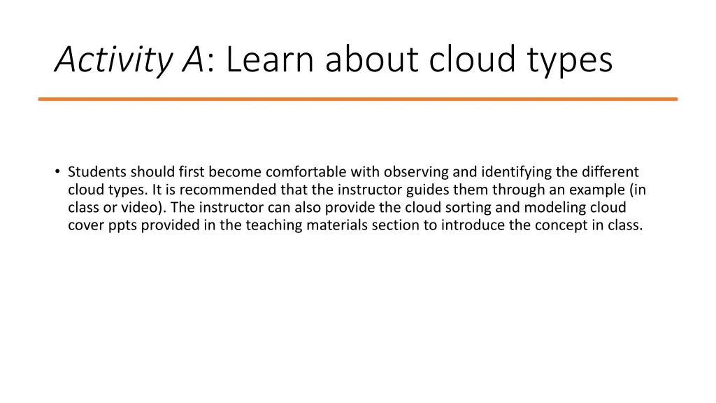 activity a learn about cloud types