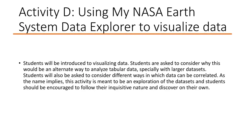 activity d using my nasa earth system data