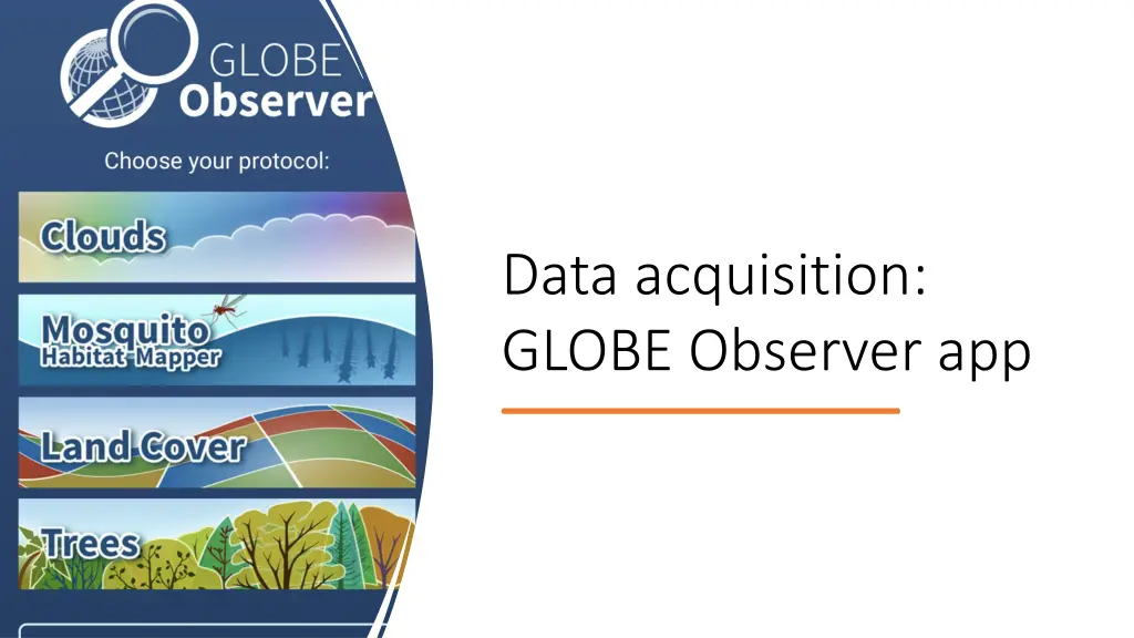 data acquisition globe observer app