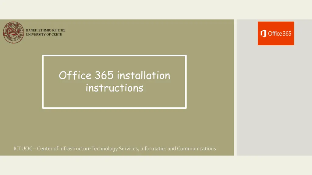 office 365 installation instructions