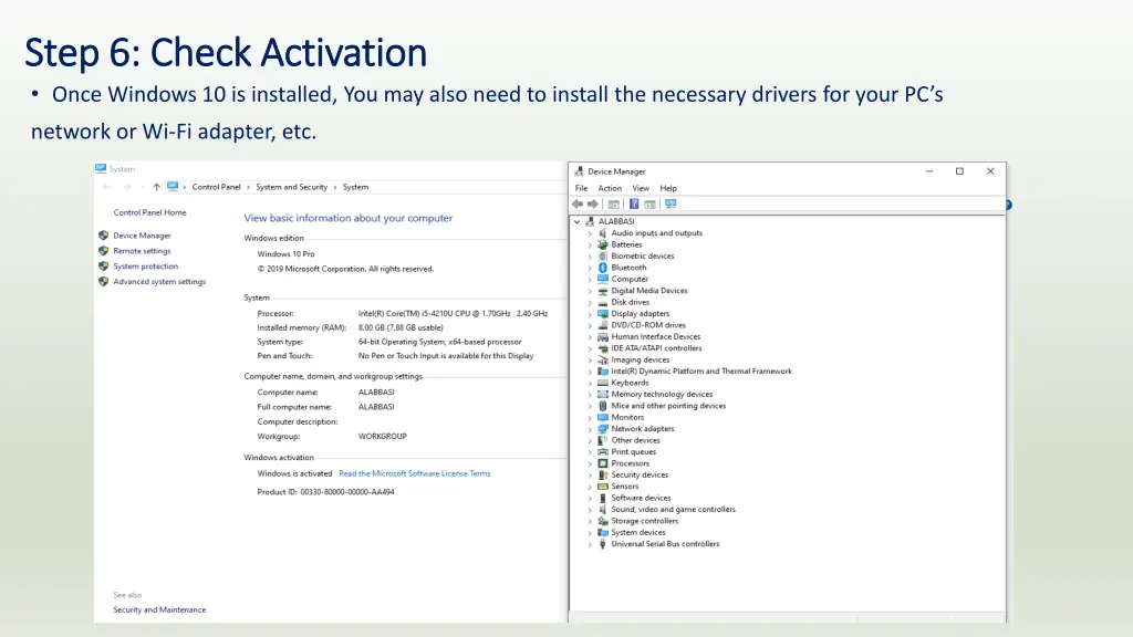 step 6 check activation step 6 check activation 1