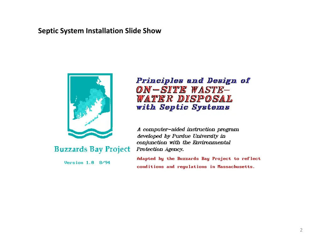 septic system installation slide show 1