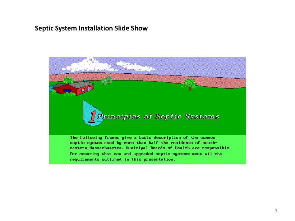 septic system installation slide show 2