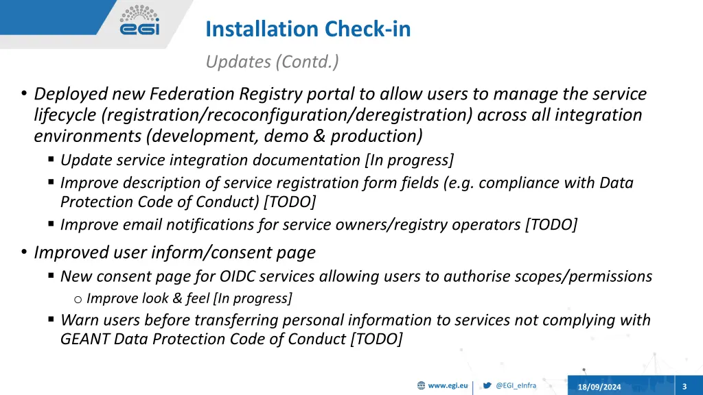 installation check in 1