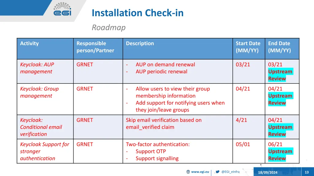 installation check in 11