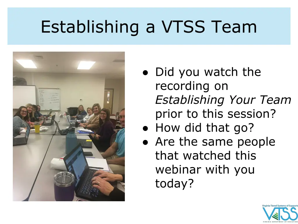 establishing a vtss team