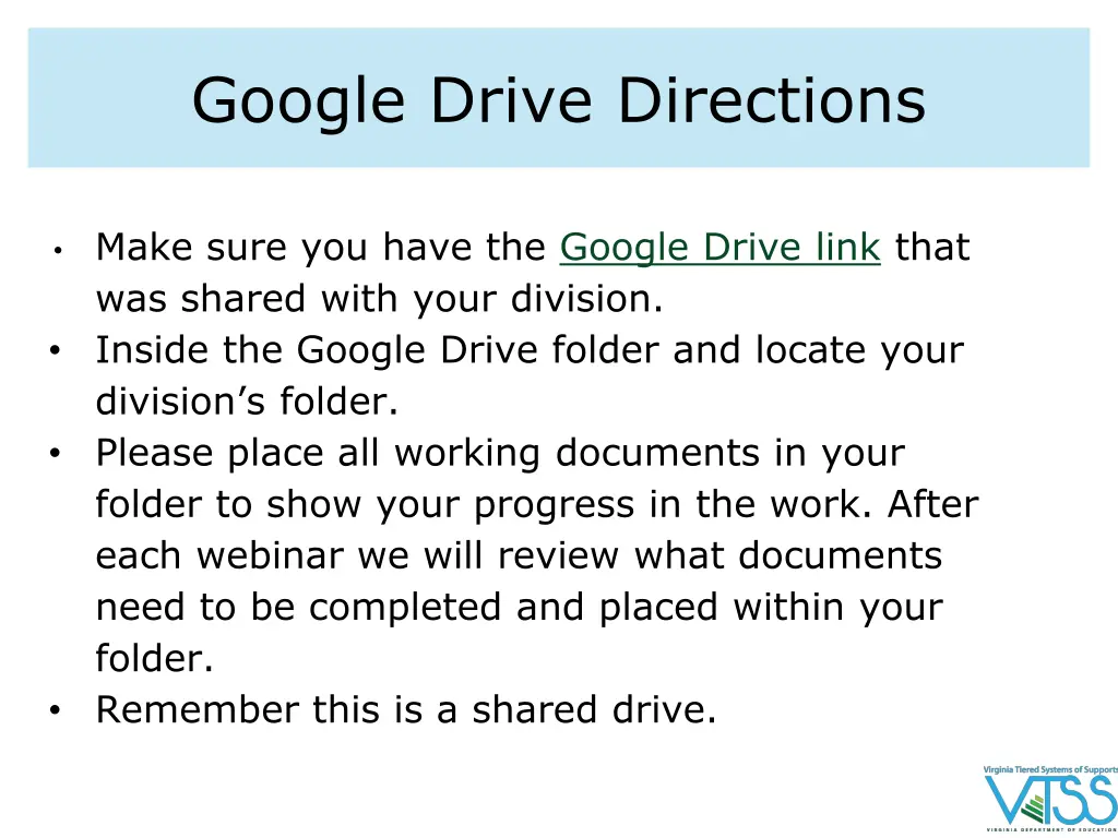 google drive directions