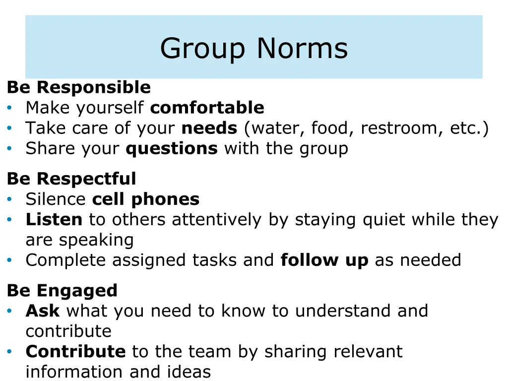 group norms