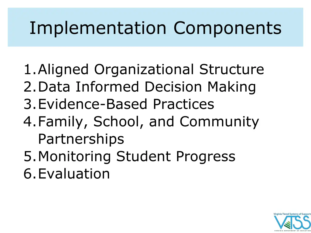 implementation components