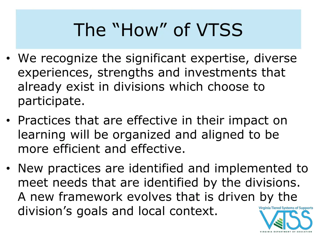 the how of vtss