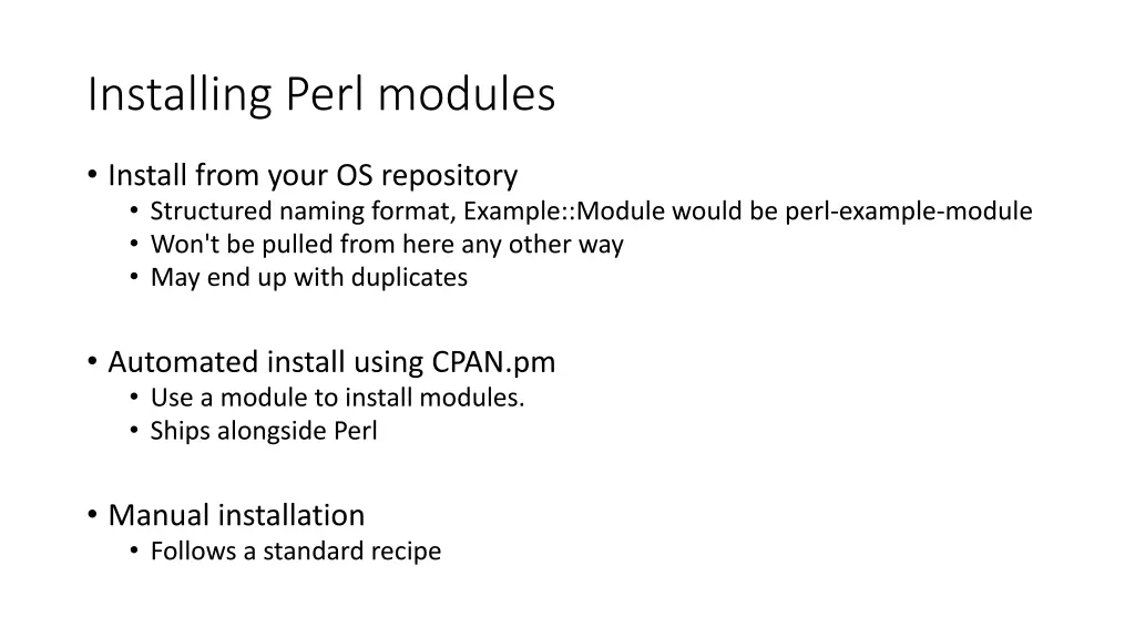 installing perl modules