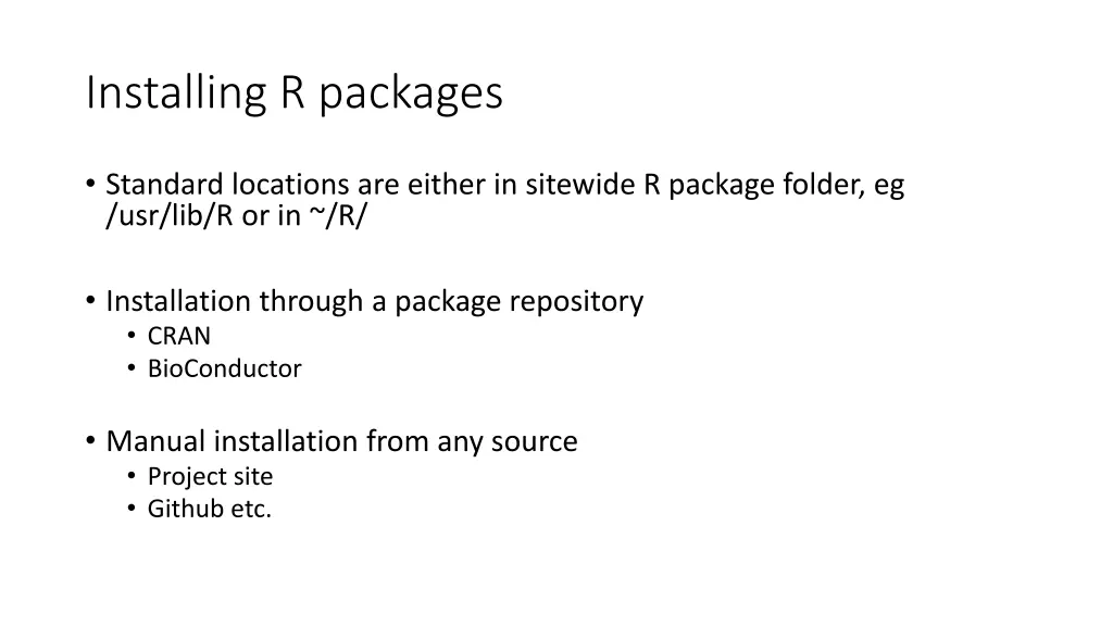 installing r packages