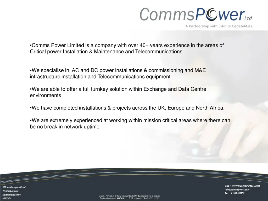 comms power limited is a company with over