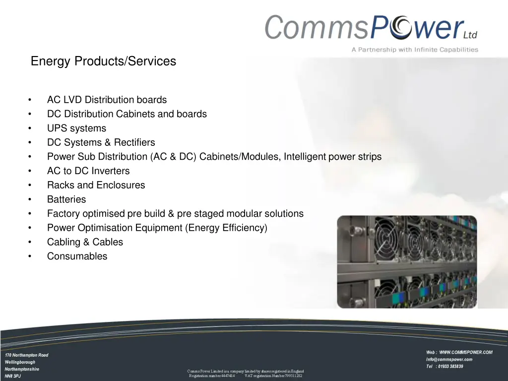 energy products services