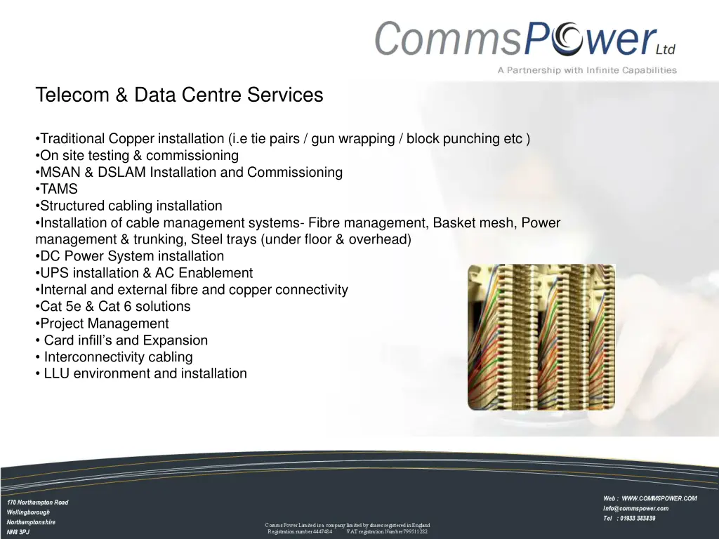 telecom data centre services