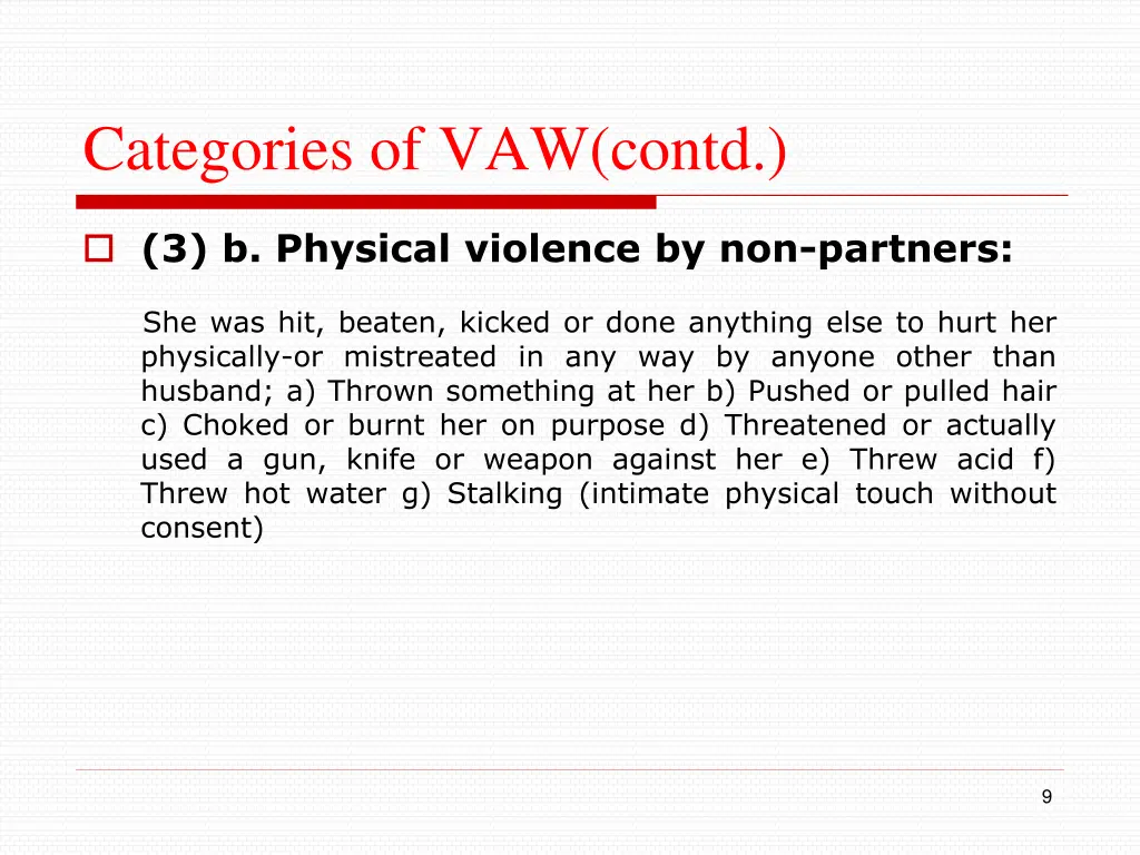 categories of vaw contd 3