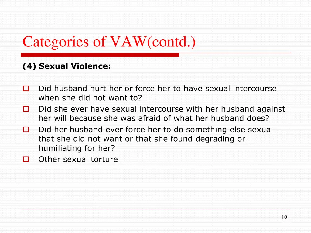 categories of vaw contd 4