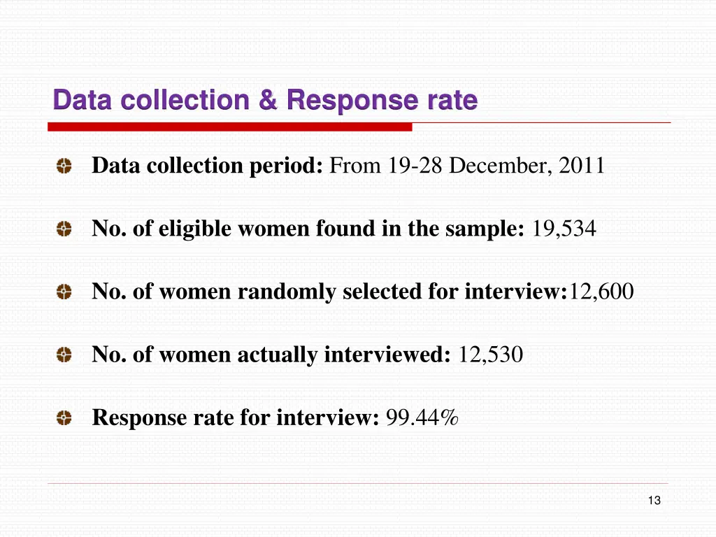 data collection response rate