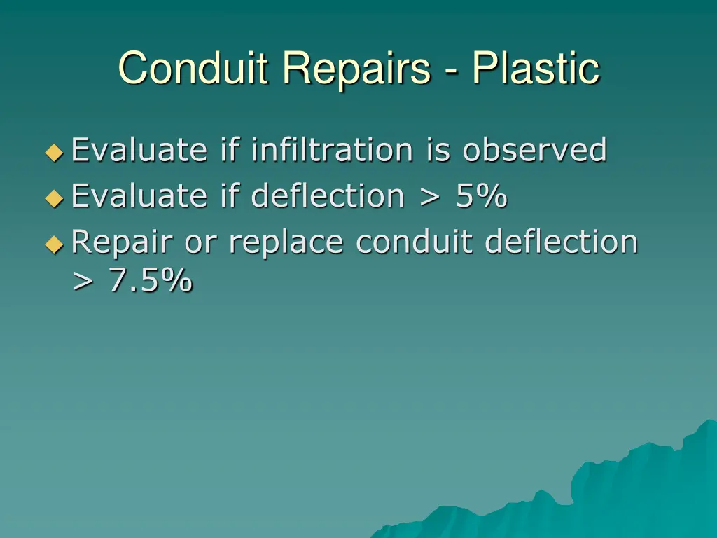 conduit repairs plastic