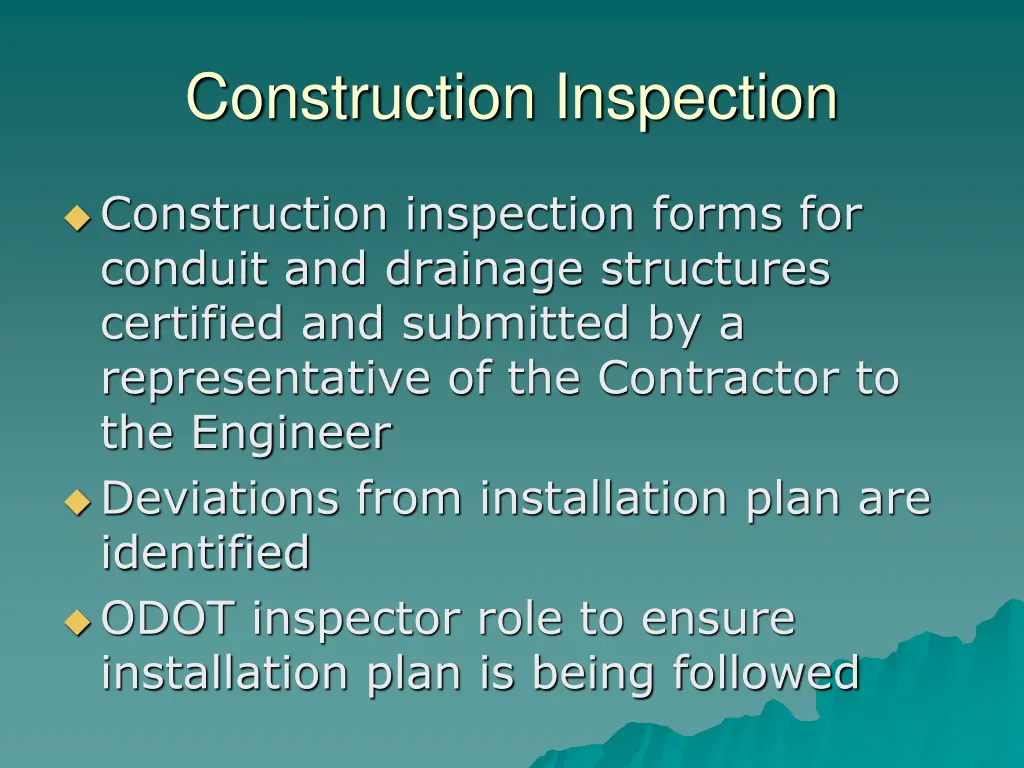 construction inspection