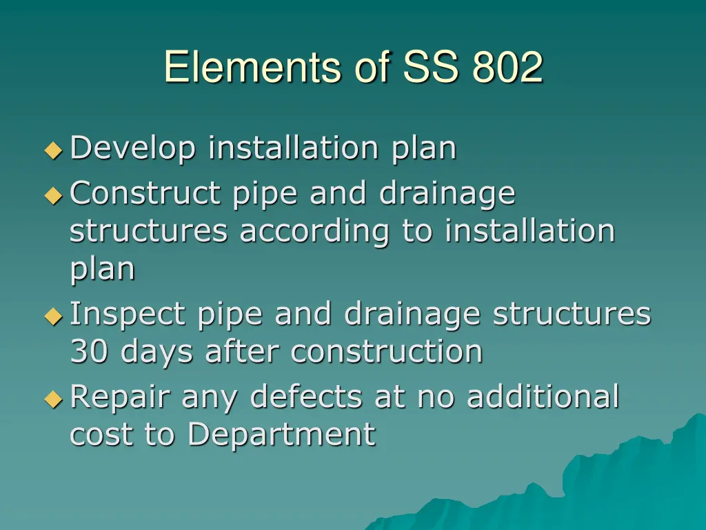 elements of ss 802