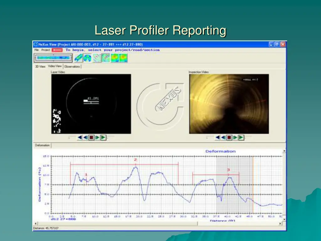 laser profiler reporting