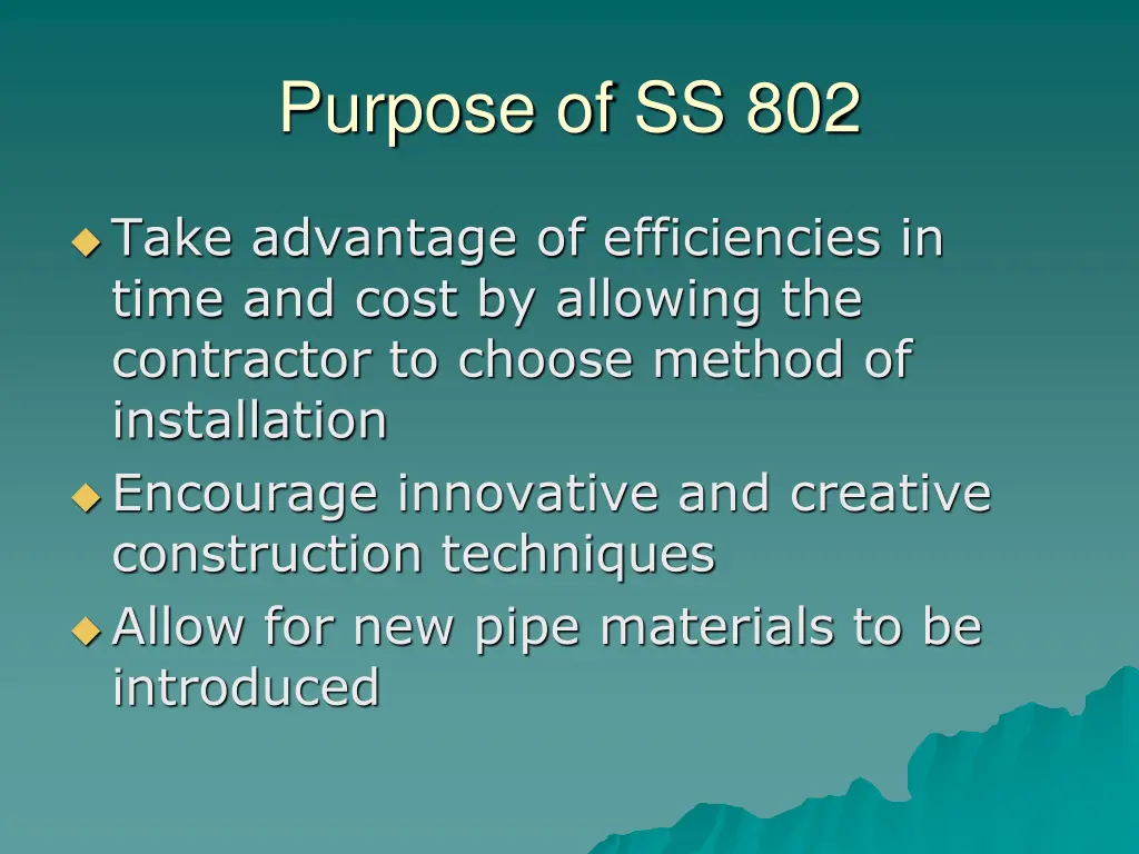 purpose of ss 802