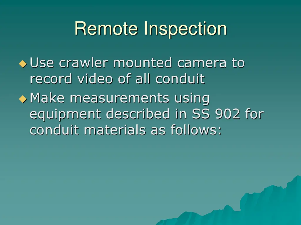 remote inspection