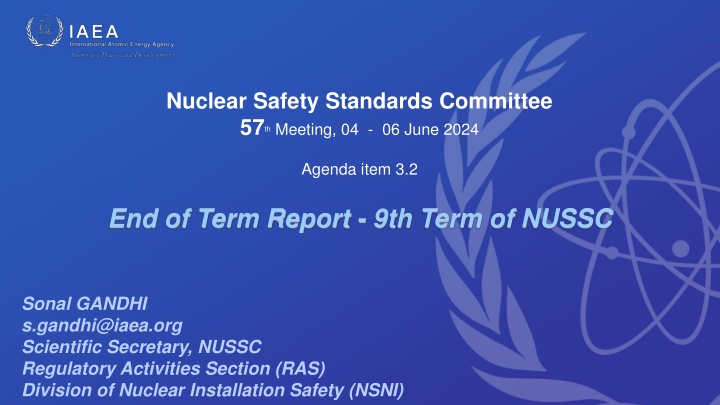 nuclear safety standards committee 57 th meeting