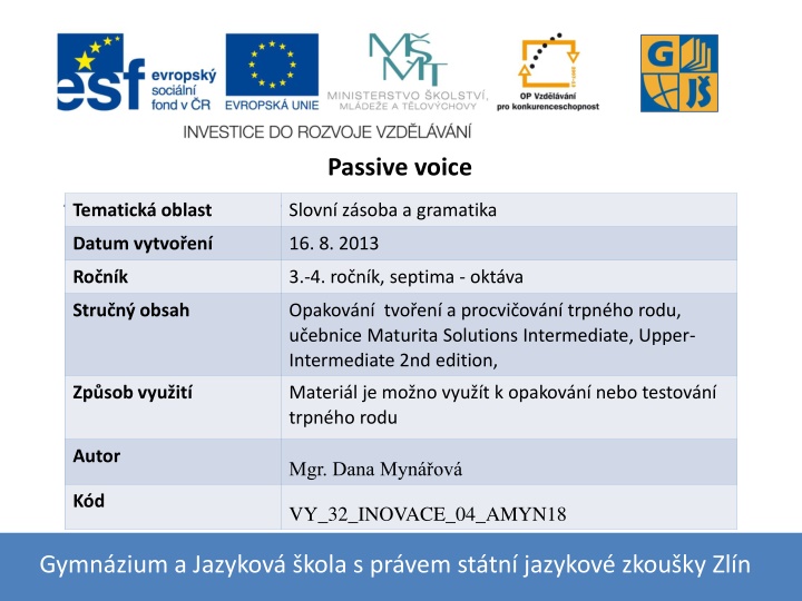 passive voice