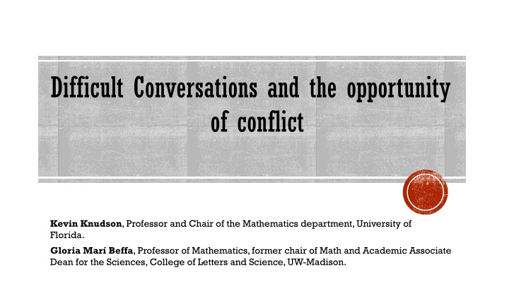 difficult conversations and the opportunity