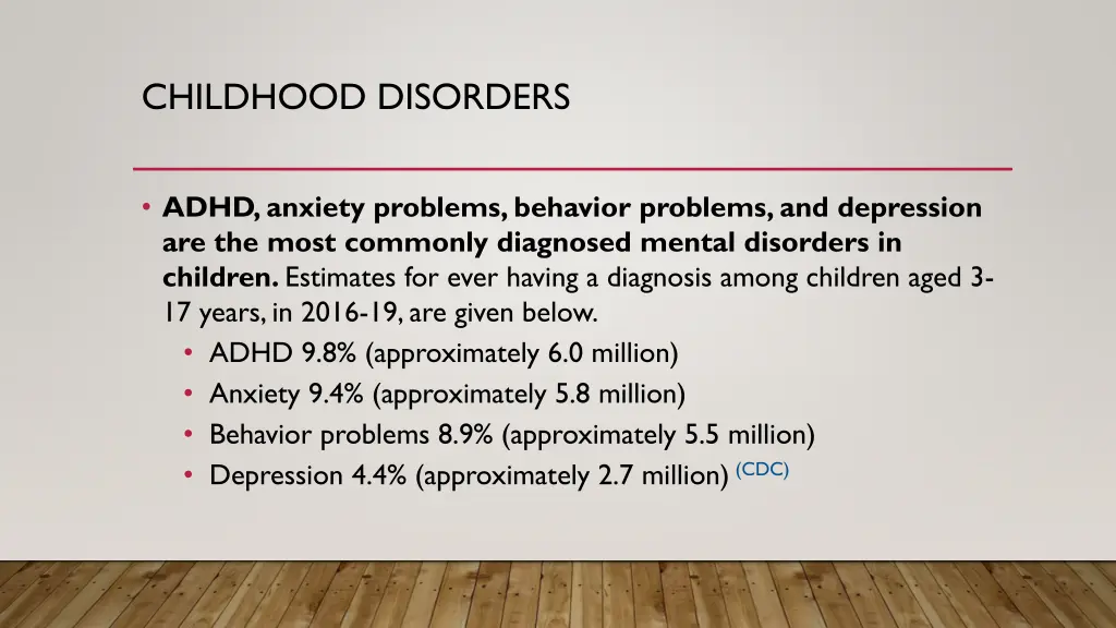 childhood disorders