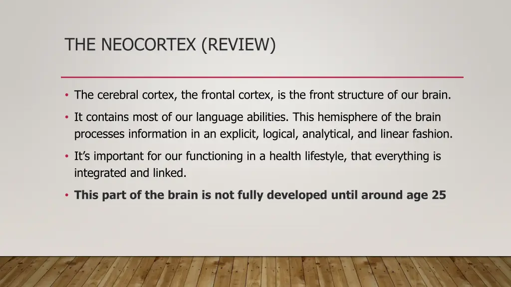 the neocortex review