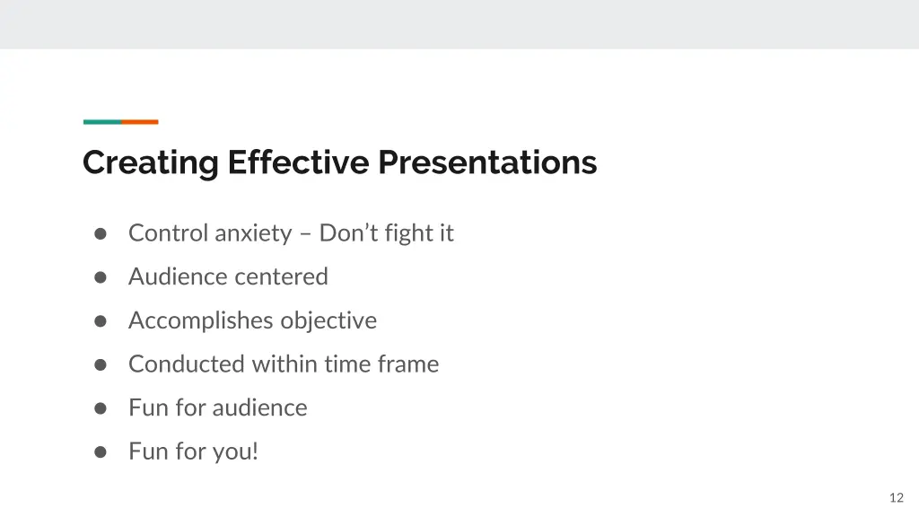 creating effective presentations