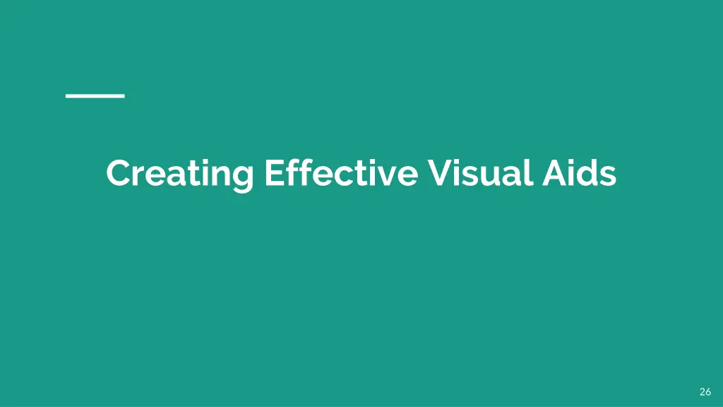 creating effective visual aids