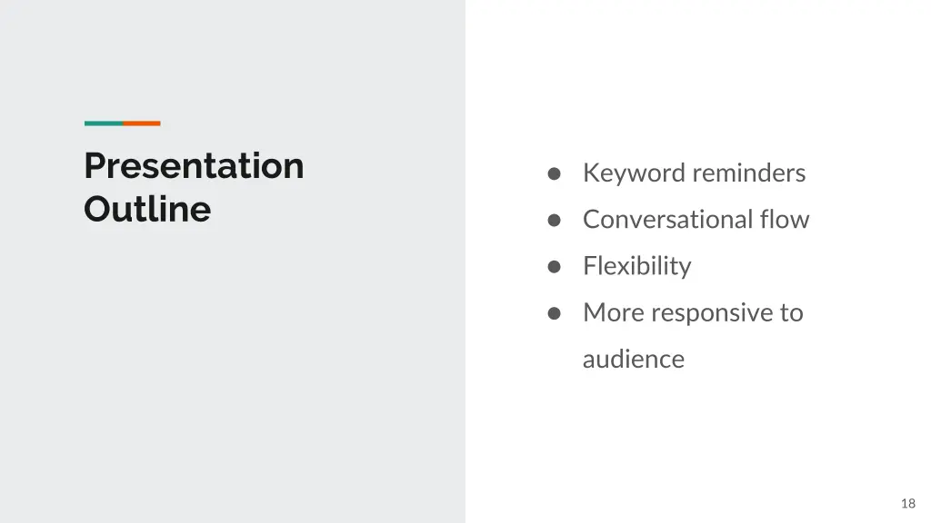 presentation outline