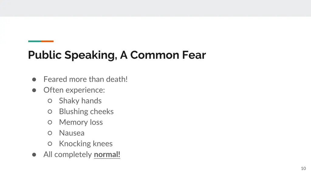 public speaking a common fear