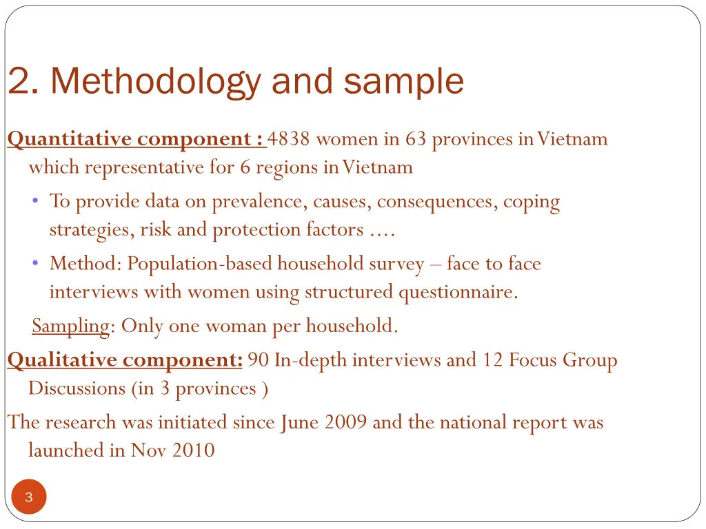 2 methodology and sample