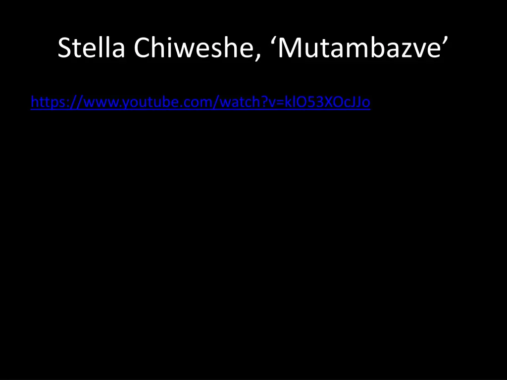 stella chiweshe mutambazve