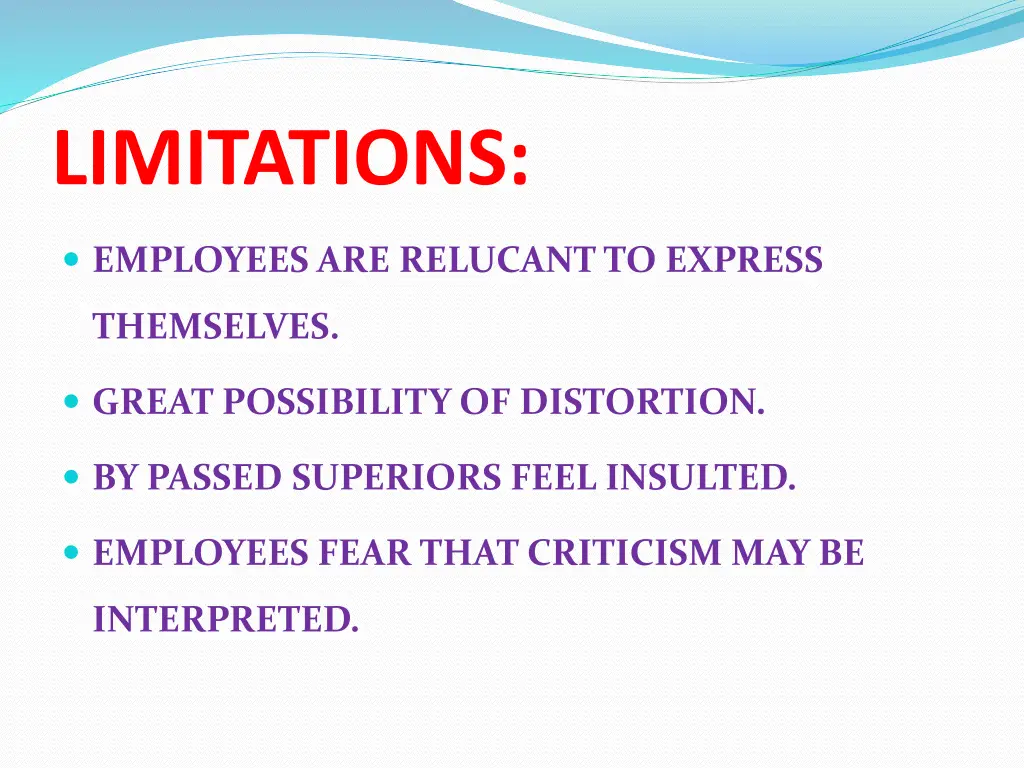 limitations 1